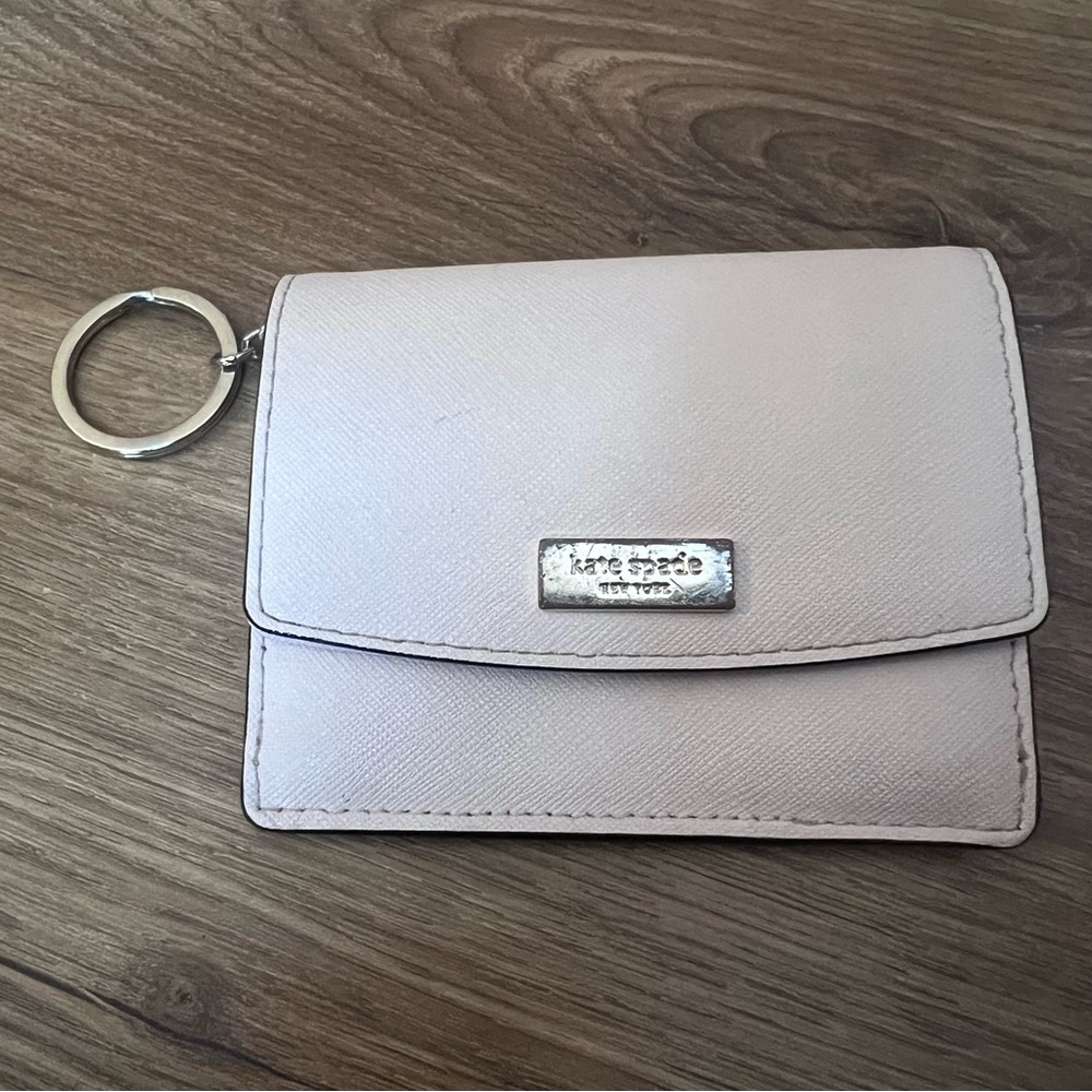 Kate Spade Light Pink Wallet Keychain